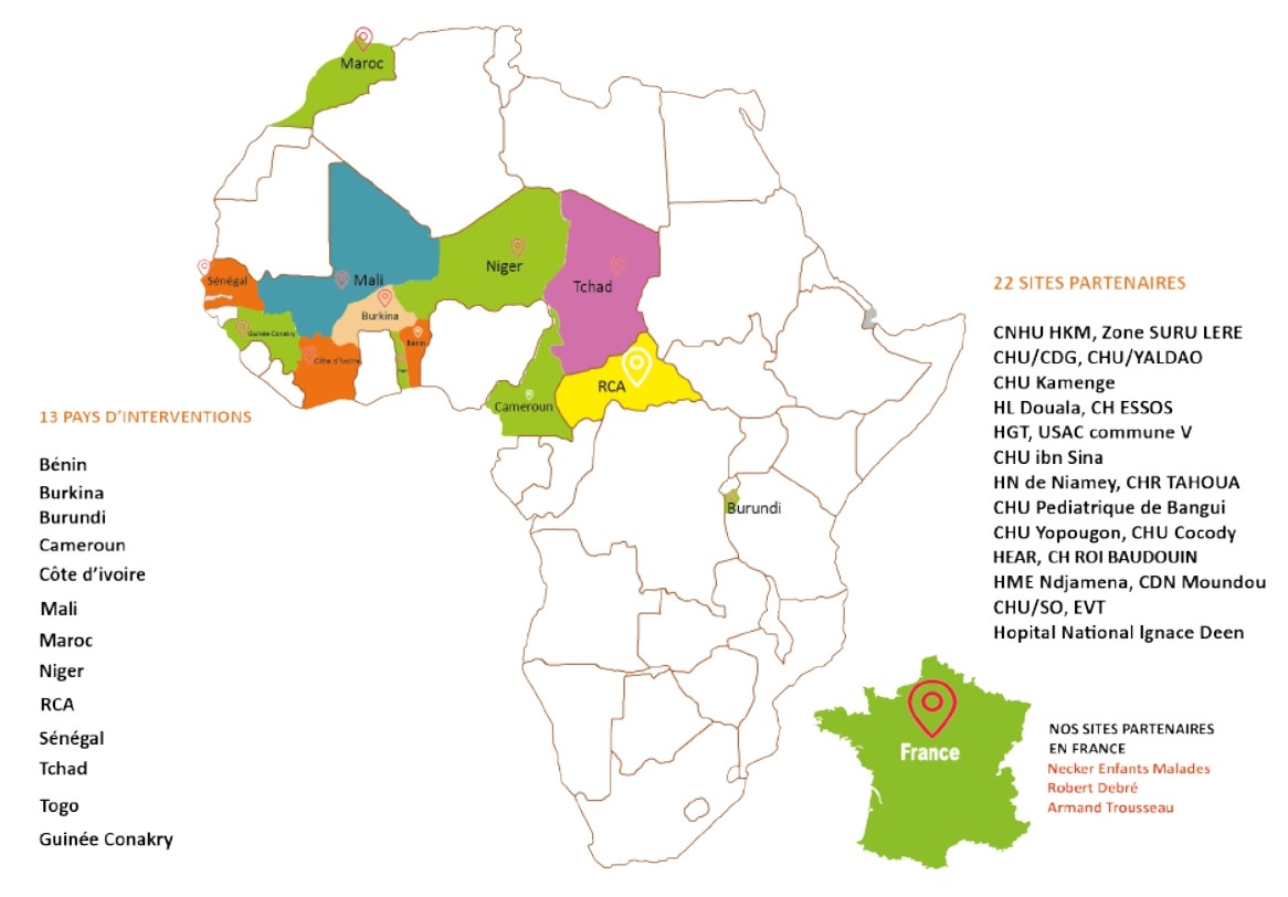 Notre présence - Reseau EVA - Senegal